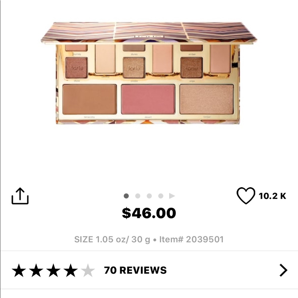 TARTE clay play face shaping palette. And a gift!!